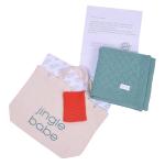 Organik Pamuk El Örgüsü Bebek Battaniyesi Hediyeli Set